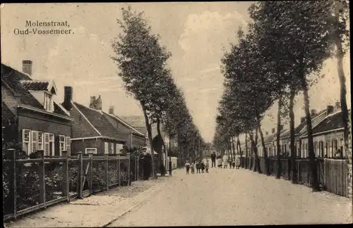 Ak Oud Vossemeer Zeeland Niederlande, Molenstraat