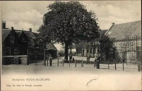 Ak Hoogblokland Südholland, Kerkplein