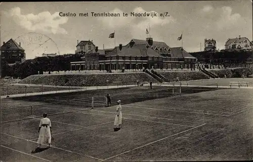 Ak Noordwijk aan Zee Südholland, Casino met Tennisbaan