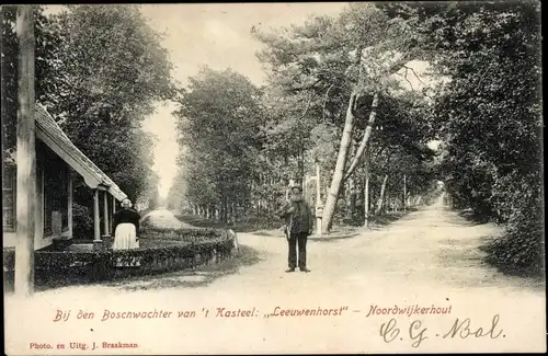 Ak Noordwijkerhout Noordwijk Südholland, Leeuwenhorst, Bij den Boschwachter van 't Kasteel