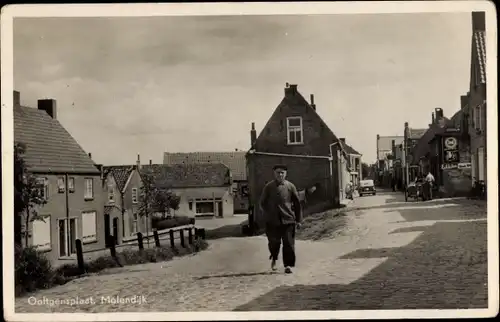 Ak Ooltgensplaat Südholland Niederlande, Molendijk