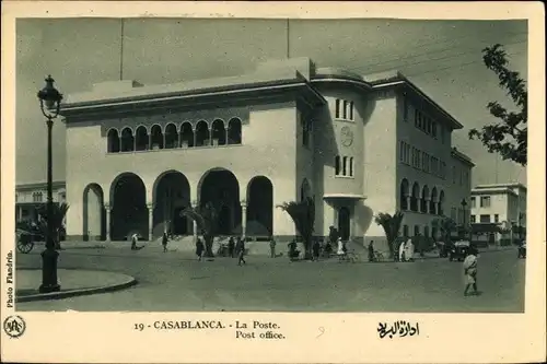 Ak Casablanca Marokko, La Poste