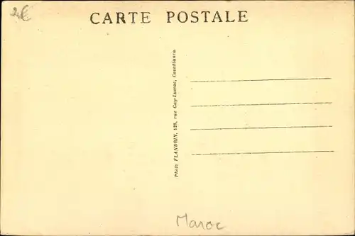 Ak Casablanca Marokko, La Poste