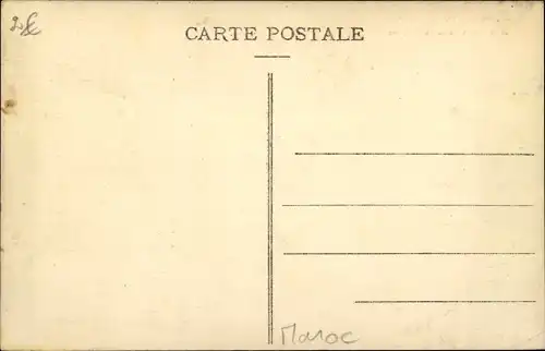 Ak Casablanca Marokko, La Poste et le Jardin de la Subdivision