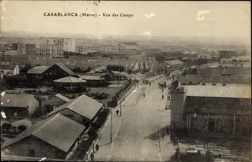Ak Casablanca Marokko, Vue des Camps
