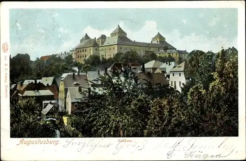 Ak Augustusburg im Erzgebirge, Schloss