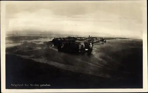 Ak Nordseeinsel Helgoland, Panorama von Norden