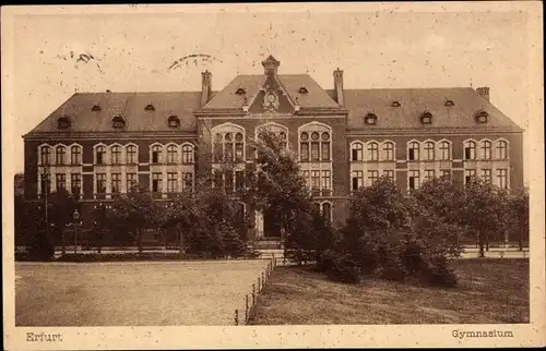 Ak Erfurt in Thüringen, Gymnasium