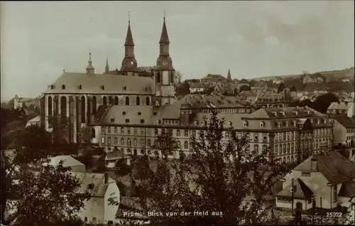 Ak Prüm in der Eifel, Blick von der Held aus