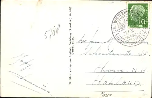 Ak Winterberg im Sauerland, Panorama