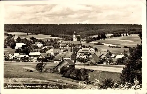 Ak Grafenhausen im Schwarzwald, Panorama, Kirchturm