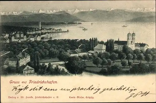 Ak Friedrichshafen am Bodensee, Panorama