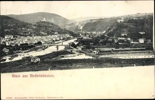 Ak Niederlahnstein Lahnstein am Rhein, Panorama