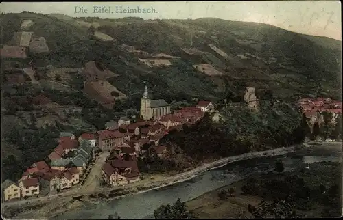 Ak Heimbach in der Eifel, Panorama