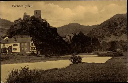 Ak Heimbach in der Eifel, Teilansicht