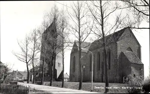Ak Zeerijp Groningen Niederlande, Ned. Herv. Kerk