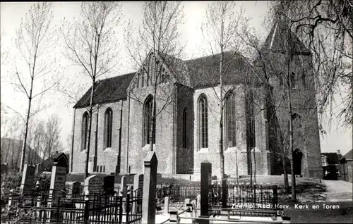 Ak Zeerijp Groningen Niederlande, Ned. Herv. Kerk