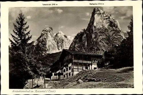 Ak Hinterbärenbad in Tirol, Berghotel, Haltspitze