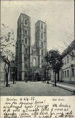 Ak Wrocław Breslau Schlesien, Dom