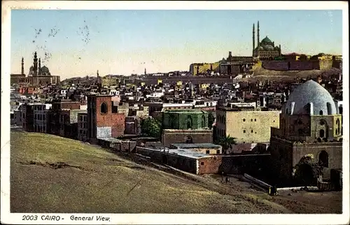 Ak Cairo Kairo Ägypten, General View