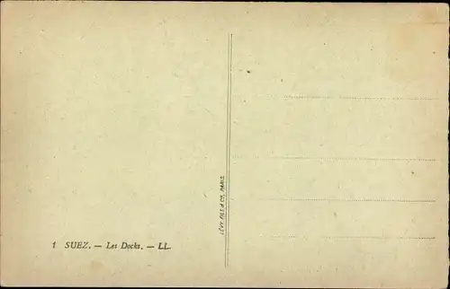 Ak Suez Ägypten, The Docks