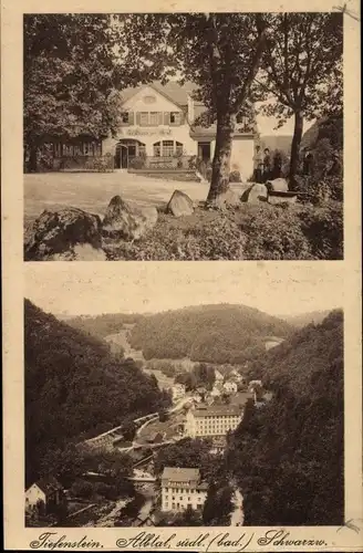 Ak Tiefenstein Albtal Görwihl Kr. Waldshut, Gasthaus zur Post, Ort