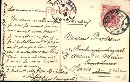 Ak Schiltach im Schwarzwald, Partie an einem Bauernhaus