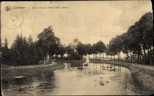 Ak Lanklaer Lanklaar Flandern Limburg, Vue prise de Hotel Beau Sejour