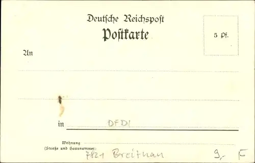 Künstler Litho Breitnau im Schwarzwald, Höllental, Höllsteig, Hofgut Sternen