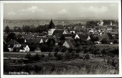 Ak Sontheim an der Brenz, Totalansicht der Ortschaft