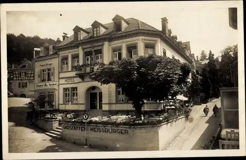 Ak Badenweiler im Schwarzwald, Hotel Pension Meißburger