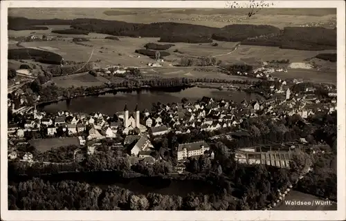 Ak Bad Waldsee in Oberschwaben Württemberg, Blick auf den Ort