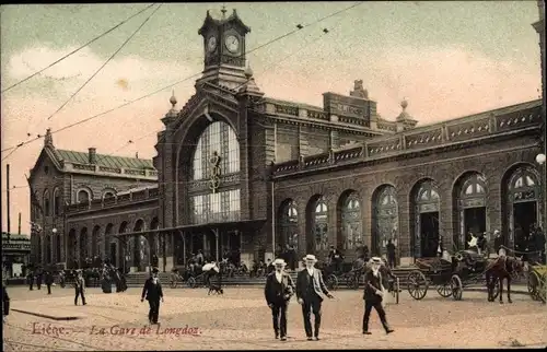 Ak Liège Lüttich Wallonien, La Gare de Longdoz