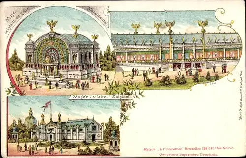 Litho Bruxelles Brüssel, Musee Scolaire, Musee Existant de l'Art