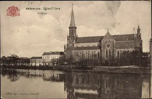 Ak Bruxelles Brüssel, Eglise St. Croix
