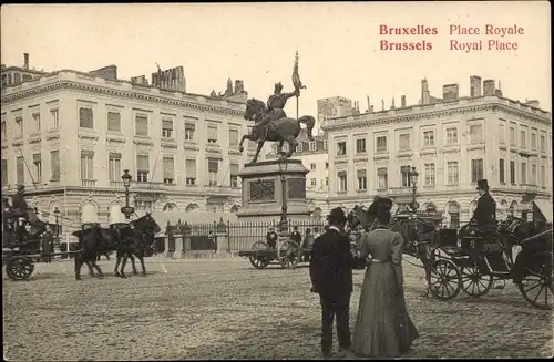 Ak Bruxelles Brüssel, Place Royale