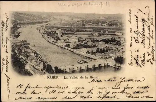 Ak Namur Wallonien, La Vallee de la Meuse
