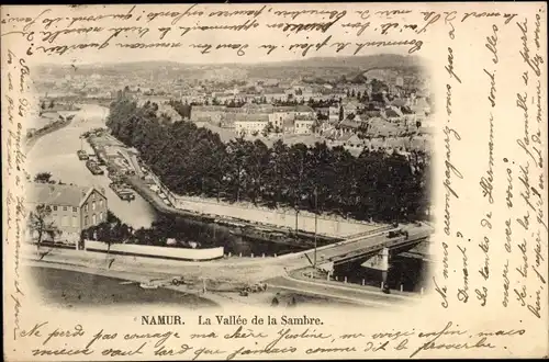 Ak Namur Wallonien, La Vallee de la Sambre