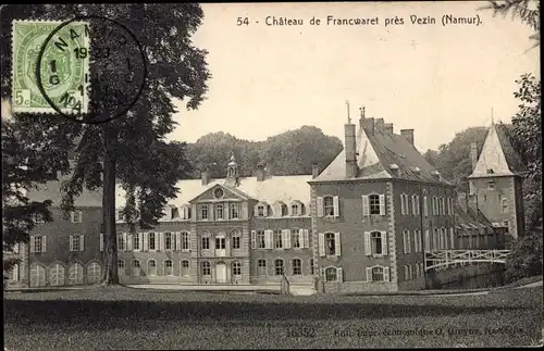 Ak Vezin Wallonien Namur, Chateau de Francwaret