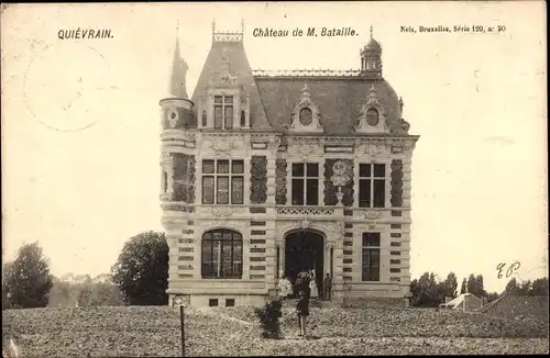 Ak Quiévrain Wallonien Hennegau, Chateau de M. Bataille