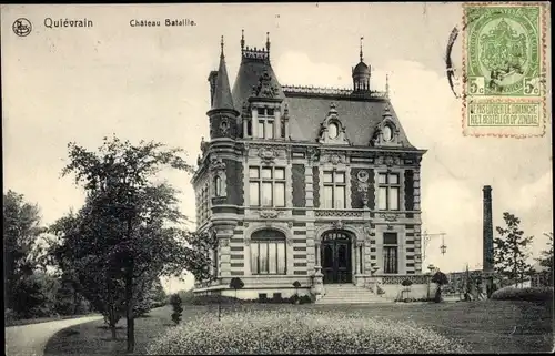 Ak Quiévrain Wallonien Hennegau, Chateau de M. Bataille