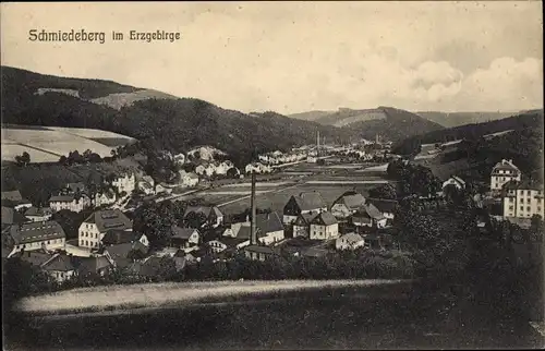 Ak Schmiedeberg Dippoldiswalde im Erzgebirge, Panorama