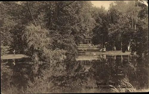 Ak Berlin Steglitz, Stadtpark Restaurant