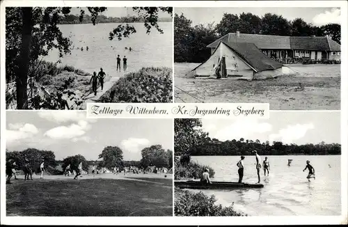 Ak Wittenborn in Schleswig Holstein, Jugendring Segeberg, Zeltlager, Badepartie