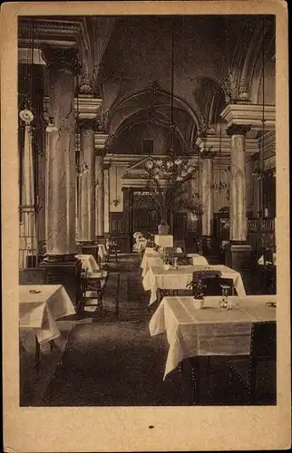 Ak Düsseldorf am Rhein, Hotel Fürstenhof, Restaurant