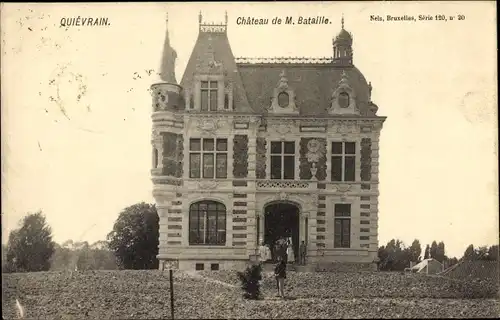 Ak Quiévrain Wallonien Hennegau, Chateau de M. Bataille