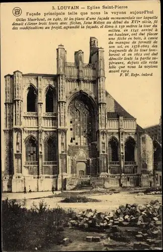 Ak Louvain Leuven Flämisch Brabant, Eglise Saint Pierre