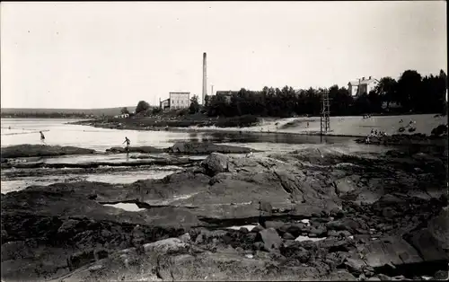 Foto Ak Rovaniemi Finnland, Uferpartie