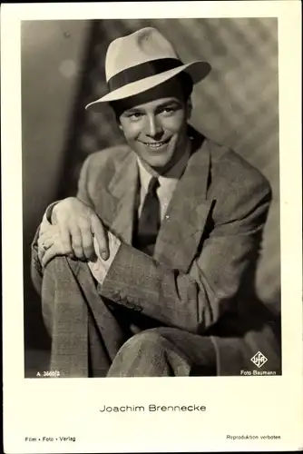 Ak Schauspieler Joachim Brennecke, Portrait, Film Foto Verlag A 3660/2