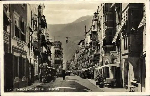 Ak Sterzing Vipiteno Südtirol, Via Vittorio Emanuele III.